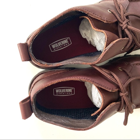 Wolverine Dark Brown Leather Horatio MultiShox Gore-Tex Casual Work Boot - Picture 8 of 12